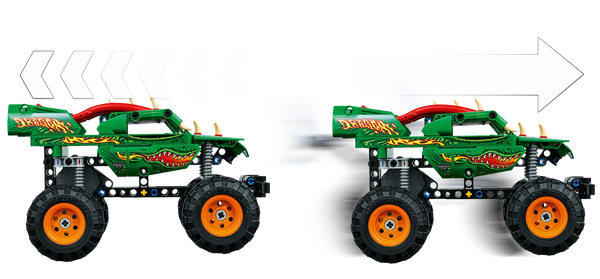 42149 - Camión de carreras Technic Monster Jam Dragon