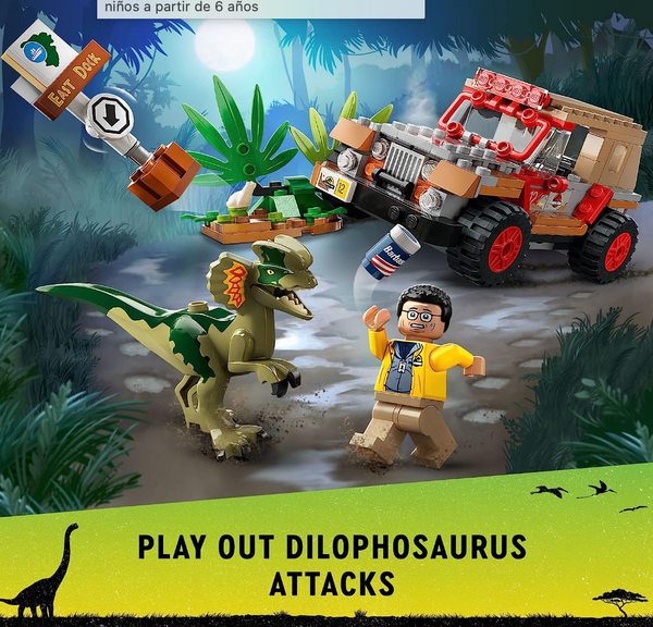 76958 - Jurassic Park Dilophosaurus Ambush