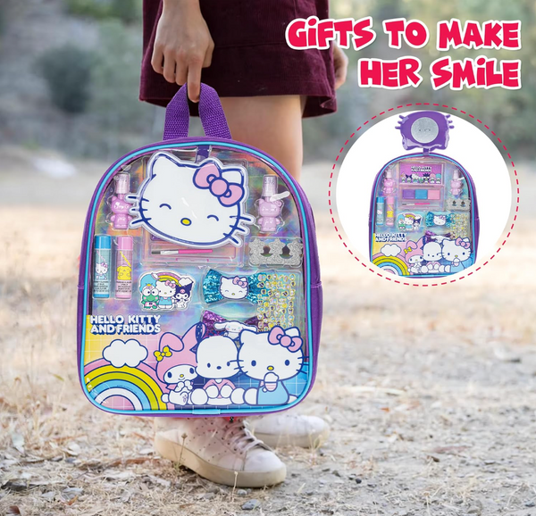 Hello Kitty and Friends - Mochila de maquillaje (12 piezas)