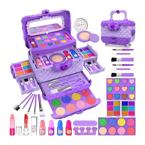 Kit de maquillaje - Morado (54 piezas)