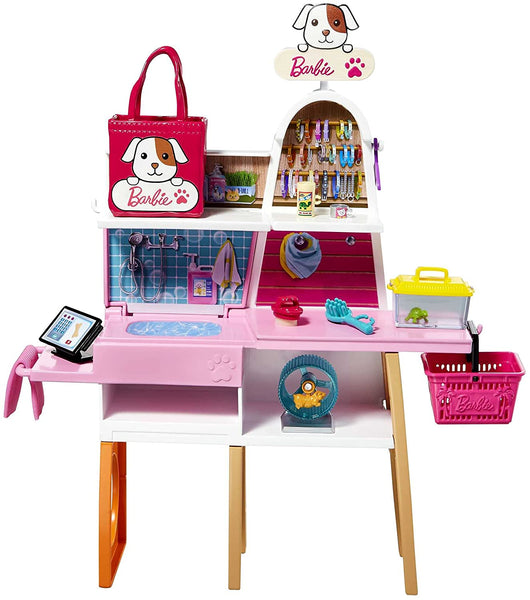 Barbie - Set de juego de tienda de mascotas