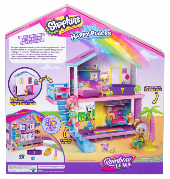 Shopkins Happy Places - Rainbow Beach House Playset