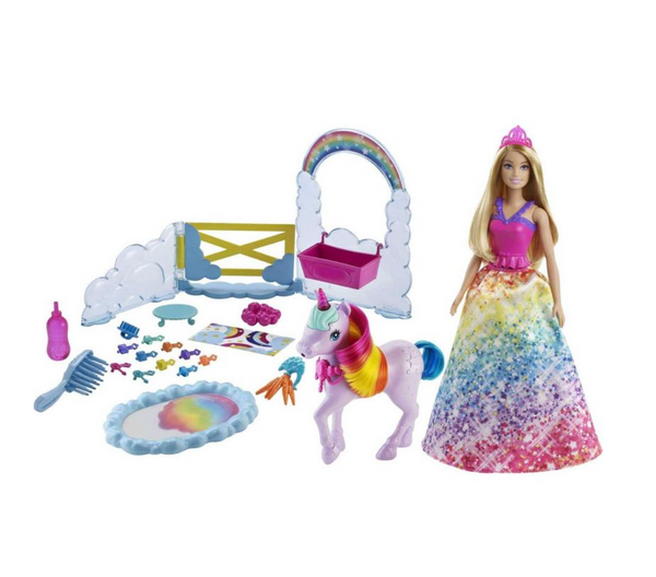 Barbie - Rainbow Potty Unicorn Playset