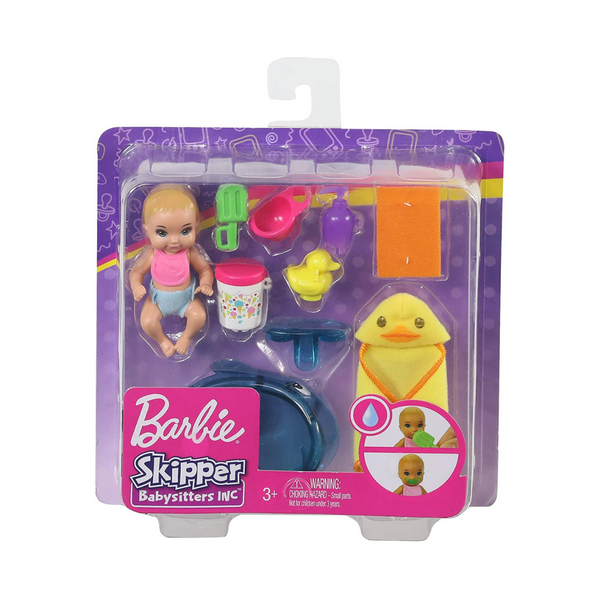 Barbie Skipper Babysitters - Feeding and Bath-Time Playset